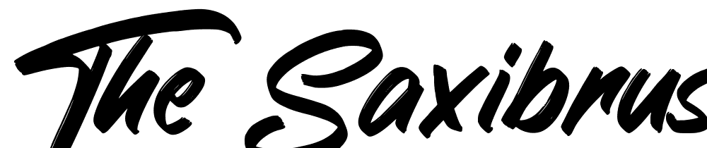 The-Saxibrush font family download free