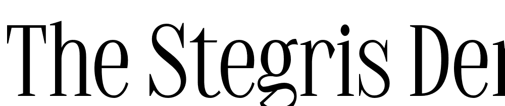 The-Stegris-Demo font family download free