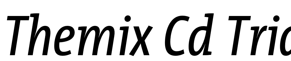 TheMix-Cd-Trial-Plain-Italic font family download free