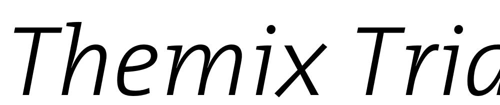 TheMix-Trial-Light-Italic font family download free