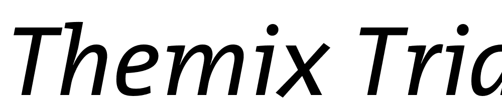 TheMix-Trial-Plain-Italic font family download free