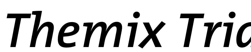 TheMix-Trial-SemiBold-Italic font family download free