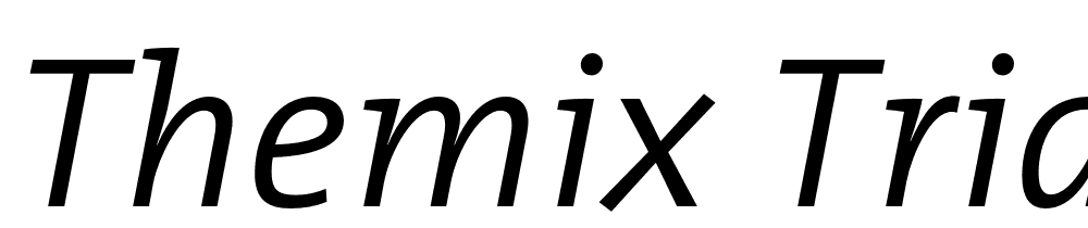 TheMix-Trial-SemiLight-Italic font family download free