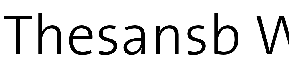 TheSansB-W3-Light font family download free