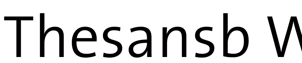 TheSansB-W4-SemiLight font family download free