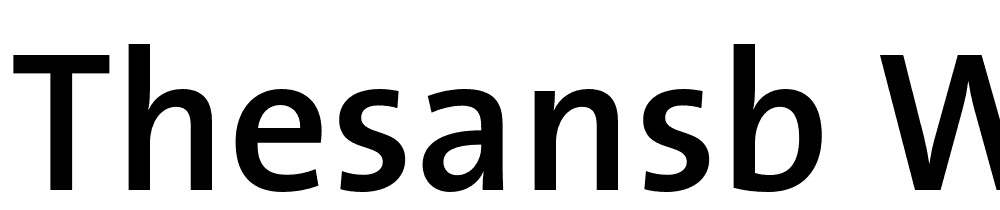 TheSansB-W6-SemiBold font family download free