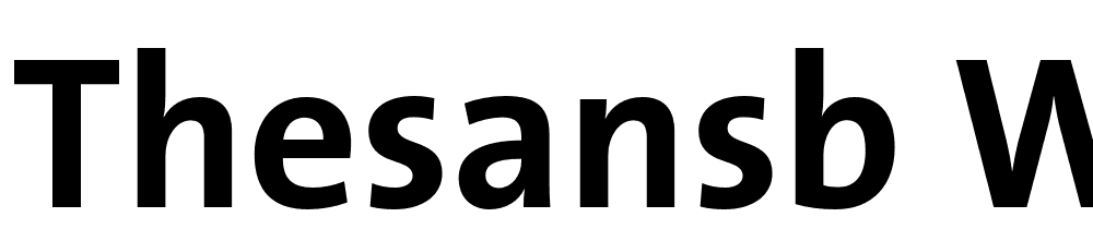 TheSansB-W7-Bold font family download free