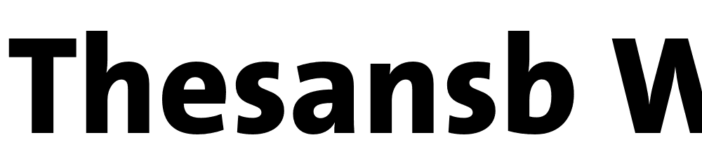 TheSansB-W8-ExtraBold font family download free