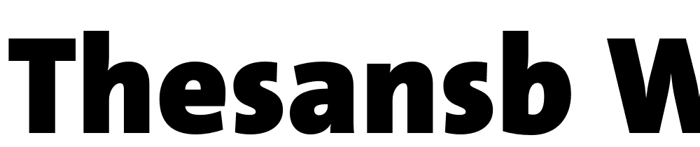 TheSansB-W9-Black font family download free