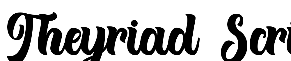 Theyriad Script font family download free