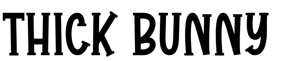 Thick Bunny font family download free