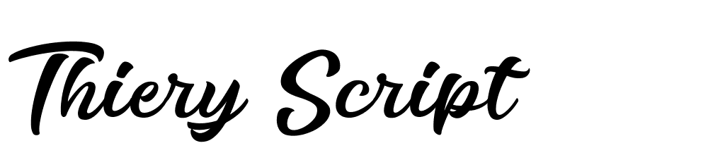 Thiery Script font family download free