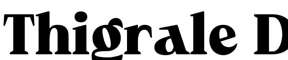 Thigrale-Demo font family download free