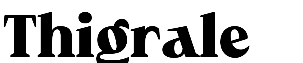 thigrale font family download free