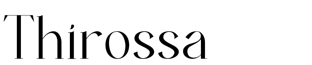 Thirossa font family download free