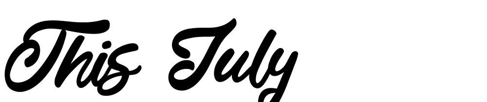 This-July font family download free