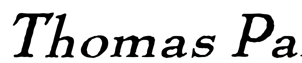 Thomas-Paine-Italic font family download free