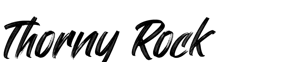 Thorny Rock font family download free