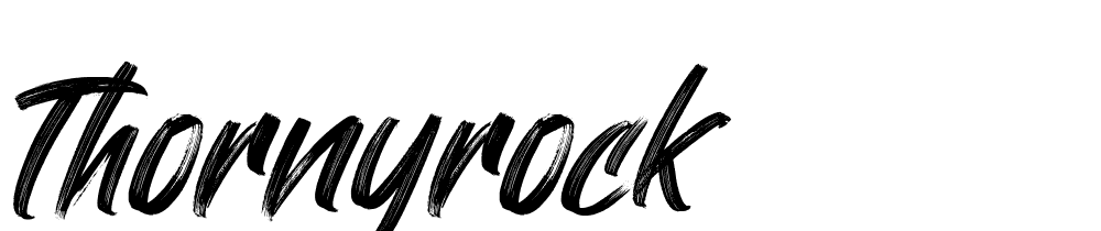 ThornyRock font family download free