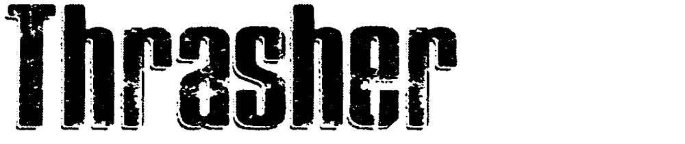 THRASHER font family download free