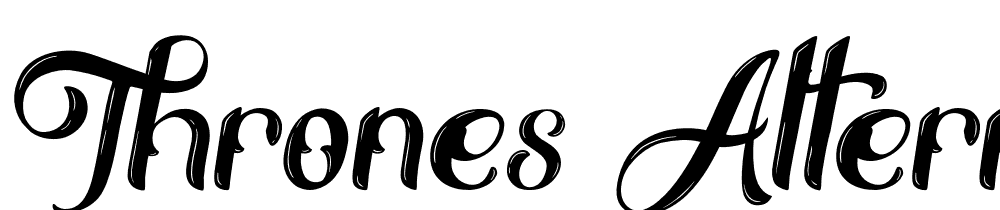 Thrones-Alternative font family download free