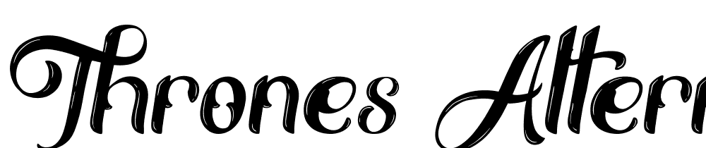 Thrones-Alternative font family download free