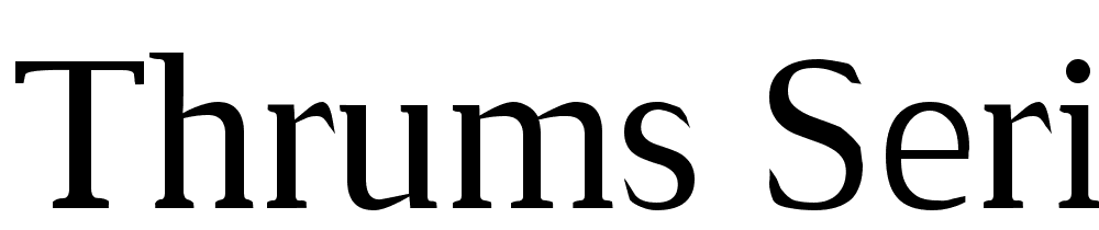 Thrums-Serif font family download free