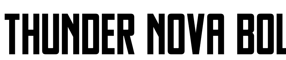 Thunder-Nova-Bold font family download free