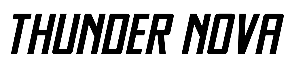 Thunder-Nova-Expanded-Semi-Ita font family download free