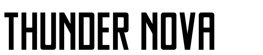 Thunder-Nova font family download free