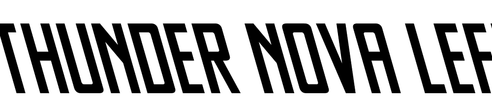 Thunder-Nova-Leftalic font family download free