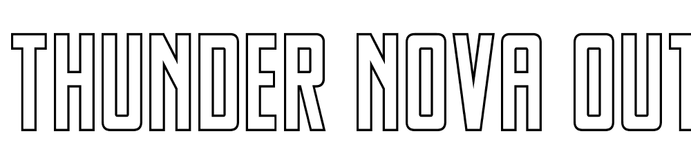 Thunder-Nova-Outline font family download free