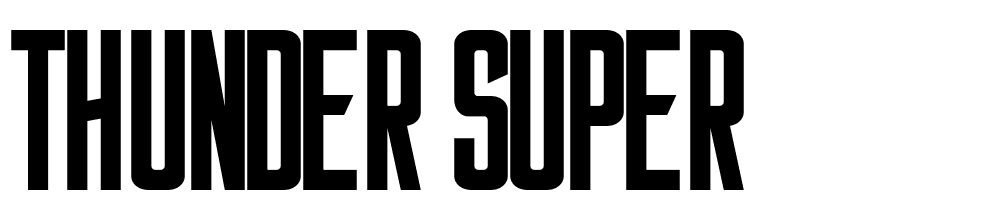 thunder-super font family download free