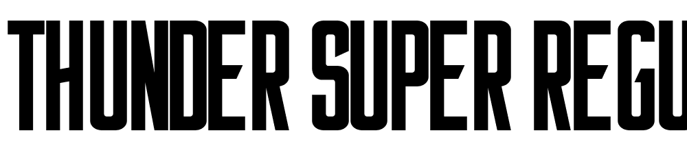 Thunder-Super-Regular font family download free