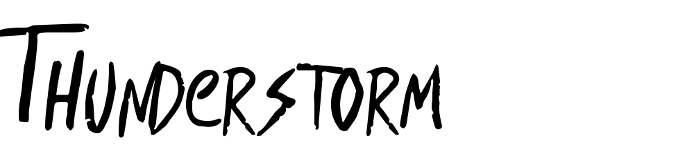 Thunderstorm font family download free