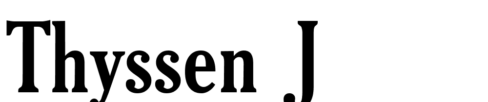 Thyssen-J font family download free