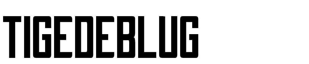 Tigedeblug font family download free