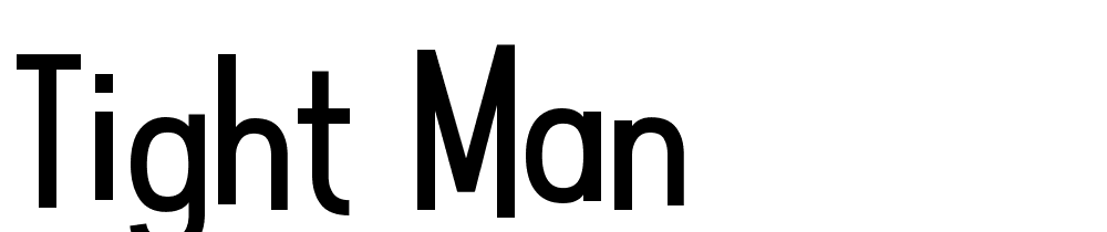 Tight Man font family download free