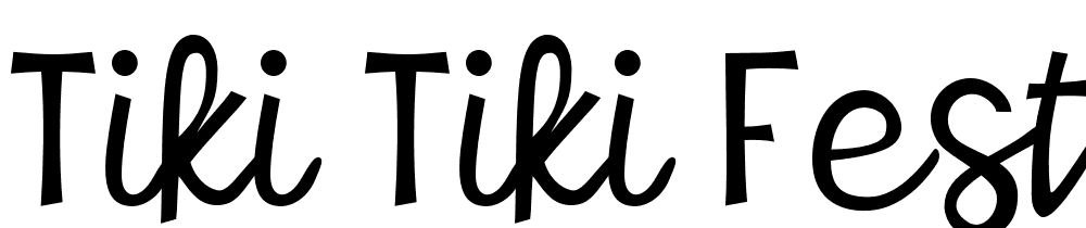 Tiki Tiki Festival font family download free