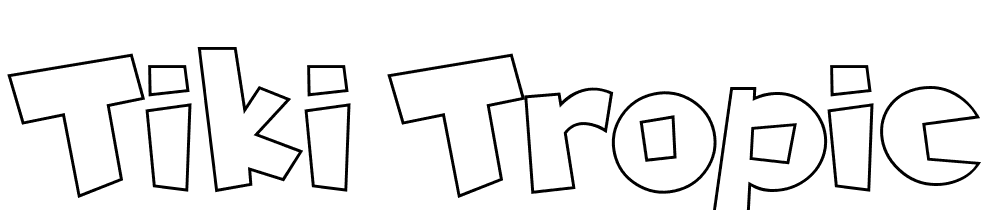 Tiki-Tropic-Outline font family download free