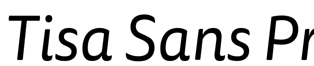 Tisa-Sans-Pro-Italic font family download free