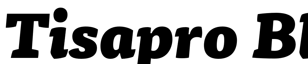 TisaPro-BlackIta font family download free