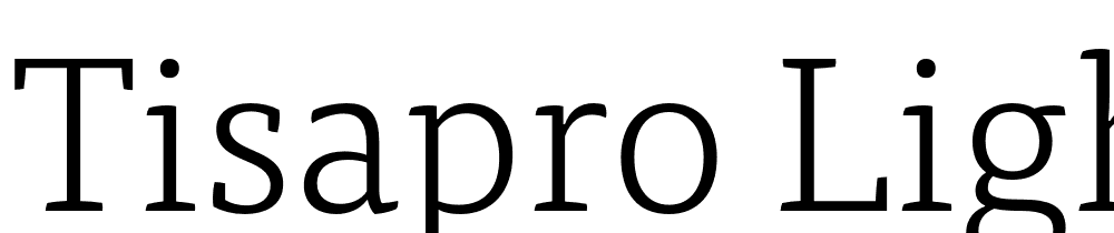 TisaPro-Light font family download free