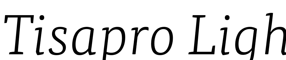 TisaPro-LightIta font family download free