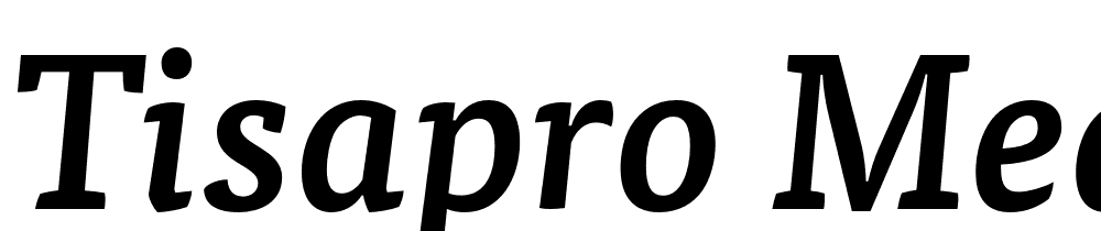 TisaPro-MediIta font family download free