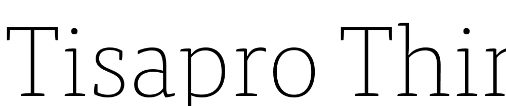 TisaPro-Thin font family download free