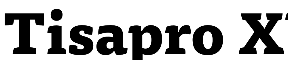TisaPro-Xbold font family download free