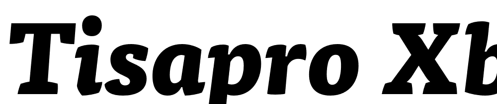 TisaPro-XboldIta font family download free