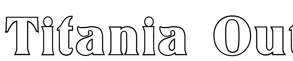 Titania-Outline font family download free