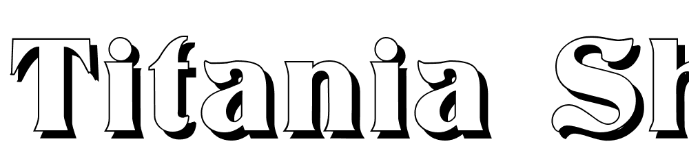 Titania-Shadow font family download free